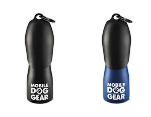Bundle: MDG 25 Oz Water Bottle (Black) and MDG 25 Oz Water Bottle (Blue).