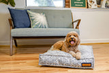 Lounger Pet Bed in Sapphire Spaniel.